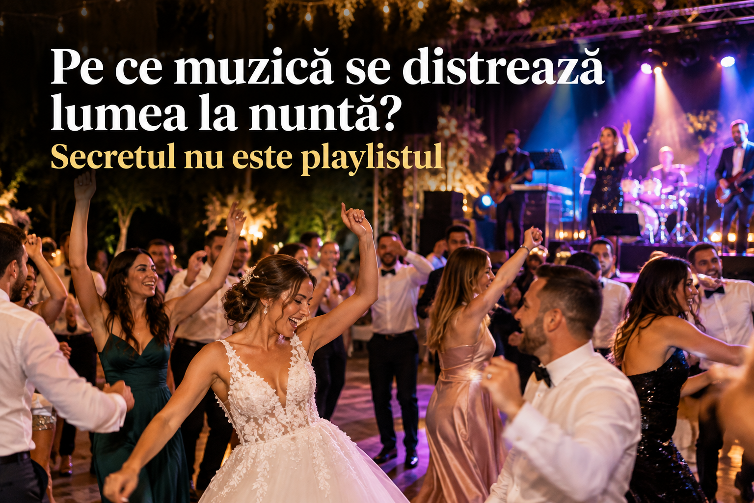 Pe ce muzică se distrează invitatii la nuntă? Secretul nu este playlistul